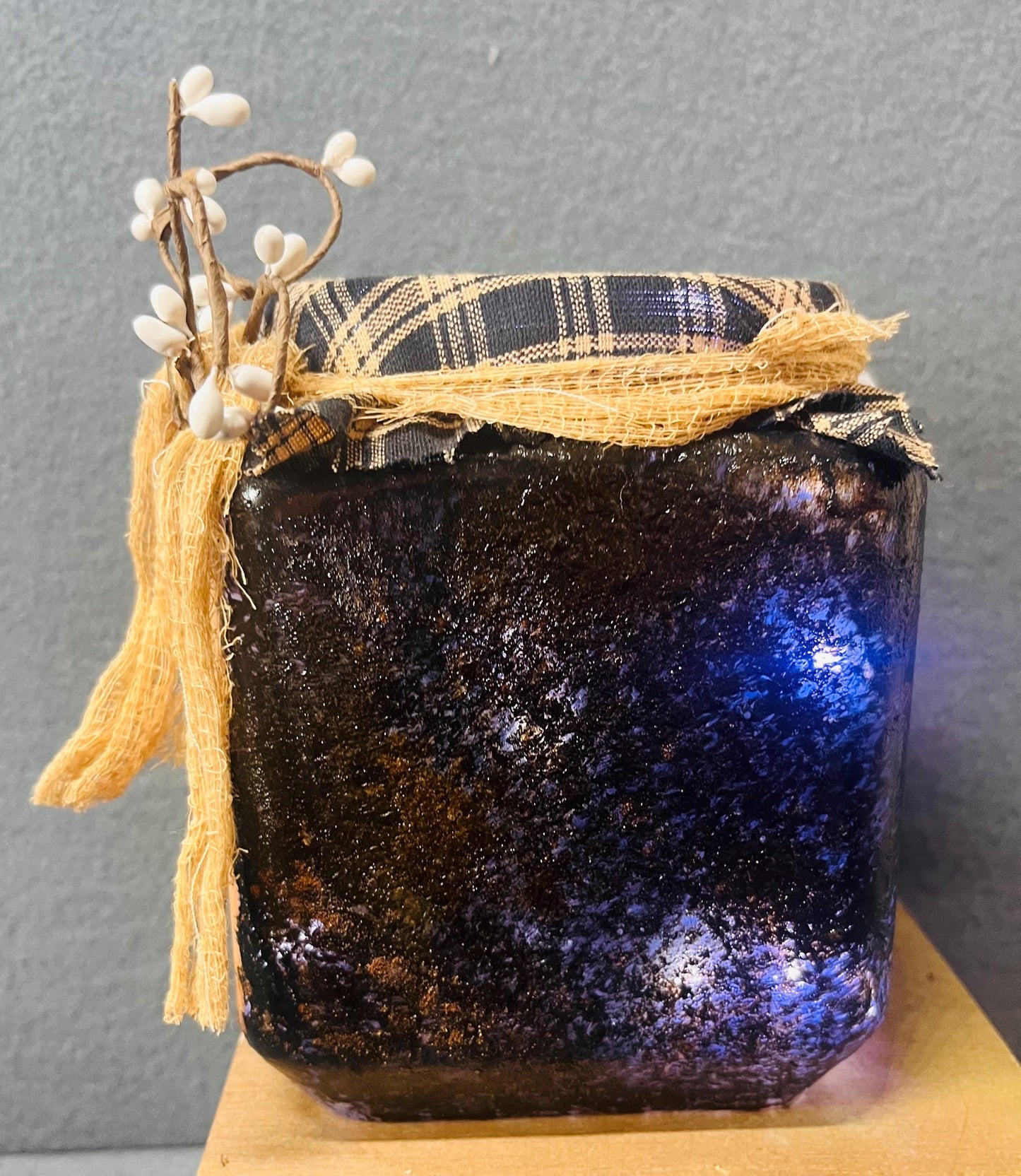 Fresh Laid Eggs Rustic Jar with Battery Powered Candle - Farmhouse Decor, Unique Kitchen Brilliance, Country Home Centerpiece