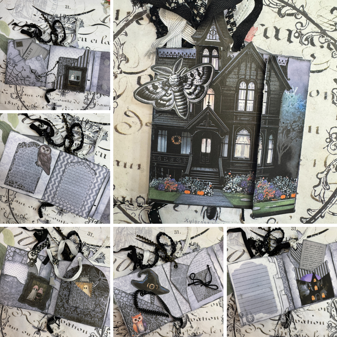 Twilight Manor “Memory Keeper” Junk Journal Kit – Gothic Vintage Ephemera for Scrapbooking & DIY Crafts