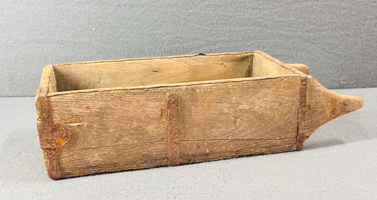 Vintage Reclaimed Wood Single Handle Brick Mold | Rustic Home Decor