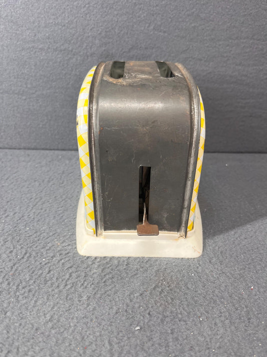 Vintage Ohio Art Mini Sunflower Daisy Toaster - Retro Kitchen Appliance, Collectible Toy Toaster, 1950s Style, Floral Decor Gift