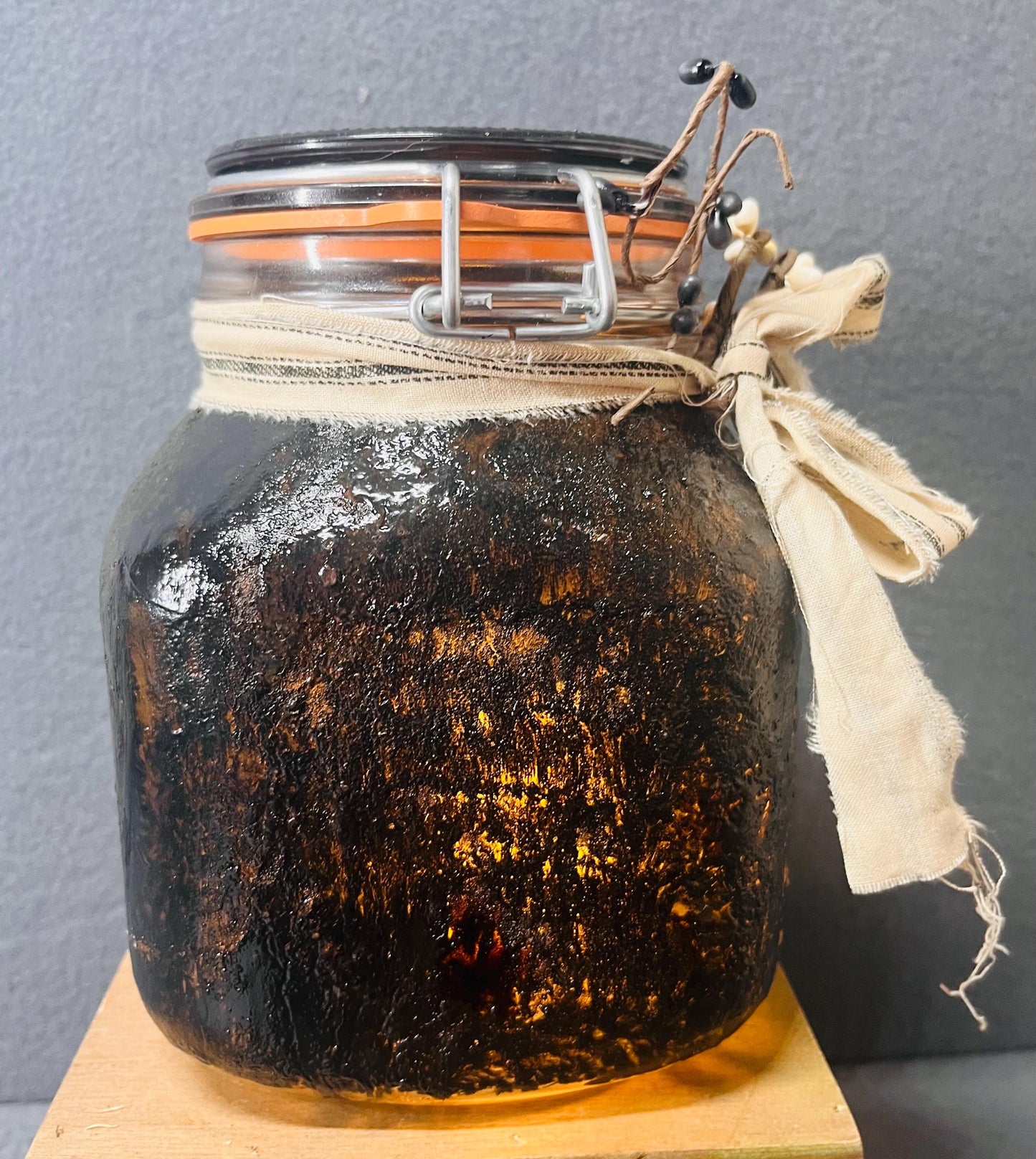 Dairyland Rustic Jar with Battery Powered Candle | Farmhouse Decor, Cozy Lighting & Unique Gift Idea