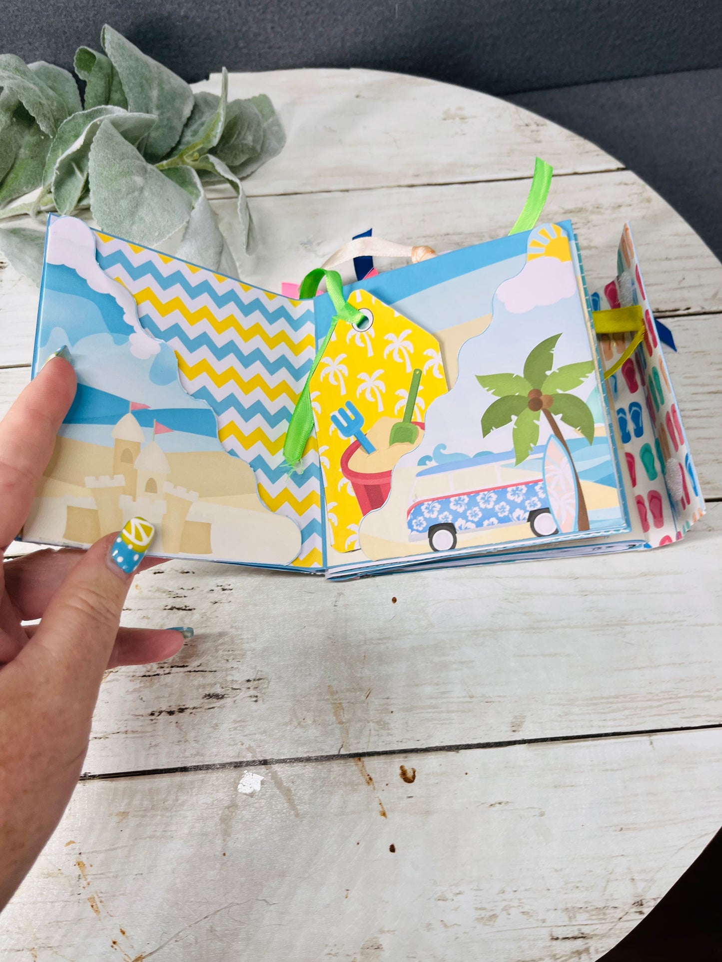 Life’s a Beach Memory Keeper Folio Kit – DIY Scrapbook Paper Craft Kit for Beach Memories & Photos