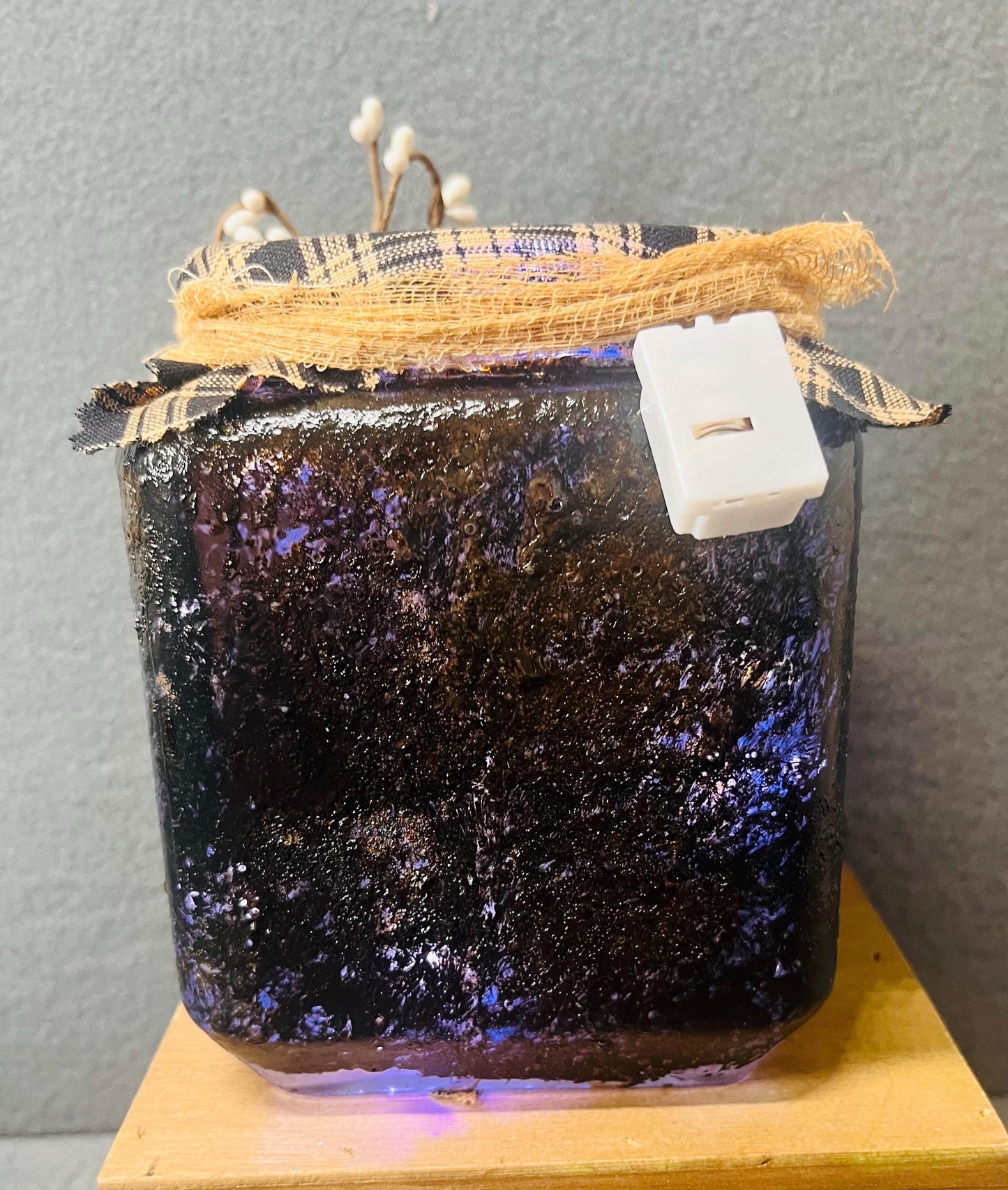 Fresh Laid Eggs Rustic Jar with Battery Powered Candle - Farmhouse Decor, Unique Kitchen Brilliance, Country Home Centerpiece