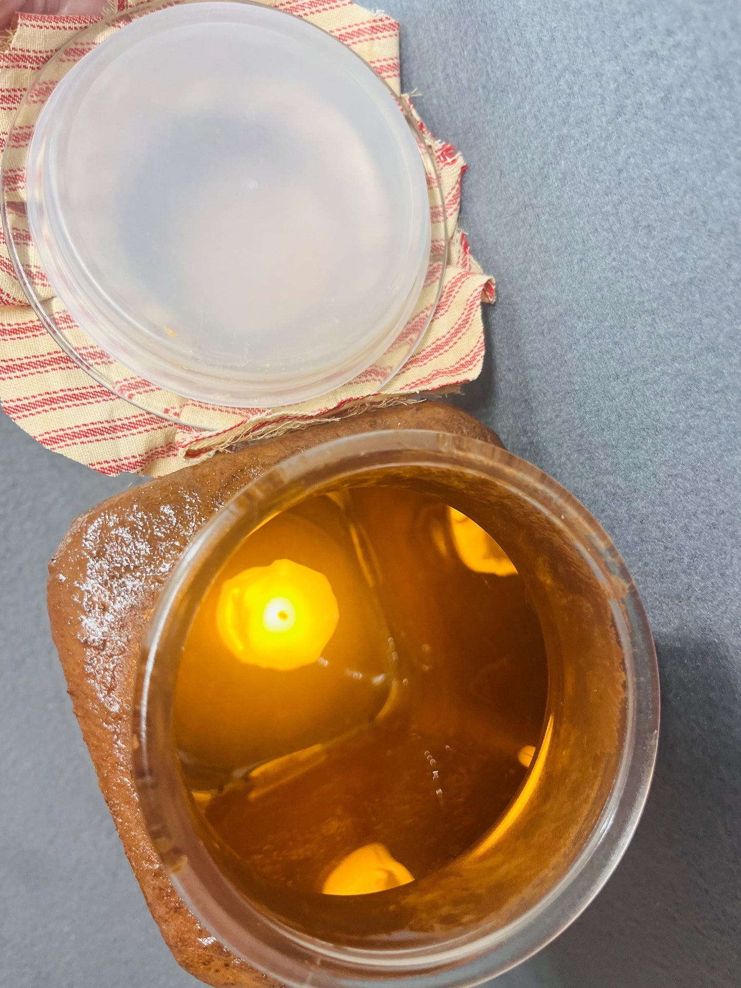Sweet Butter Rustic Jar with Battery Powered Candle | Cozy Home Decor, Farmhouse Style, Table Centerpiece, Gift Idea