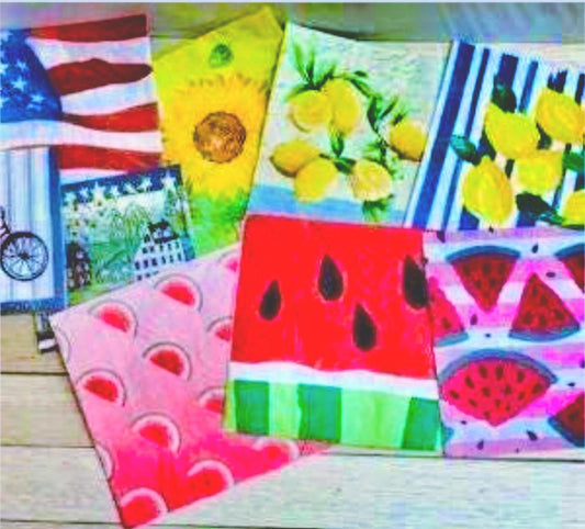 Summer Napkin Bundle for DIY Crafts - Perfect for Seasonal Decor & Parties