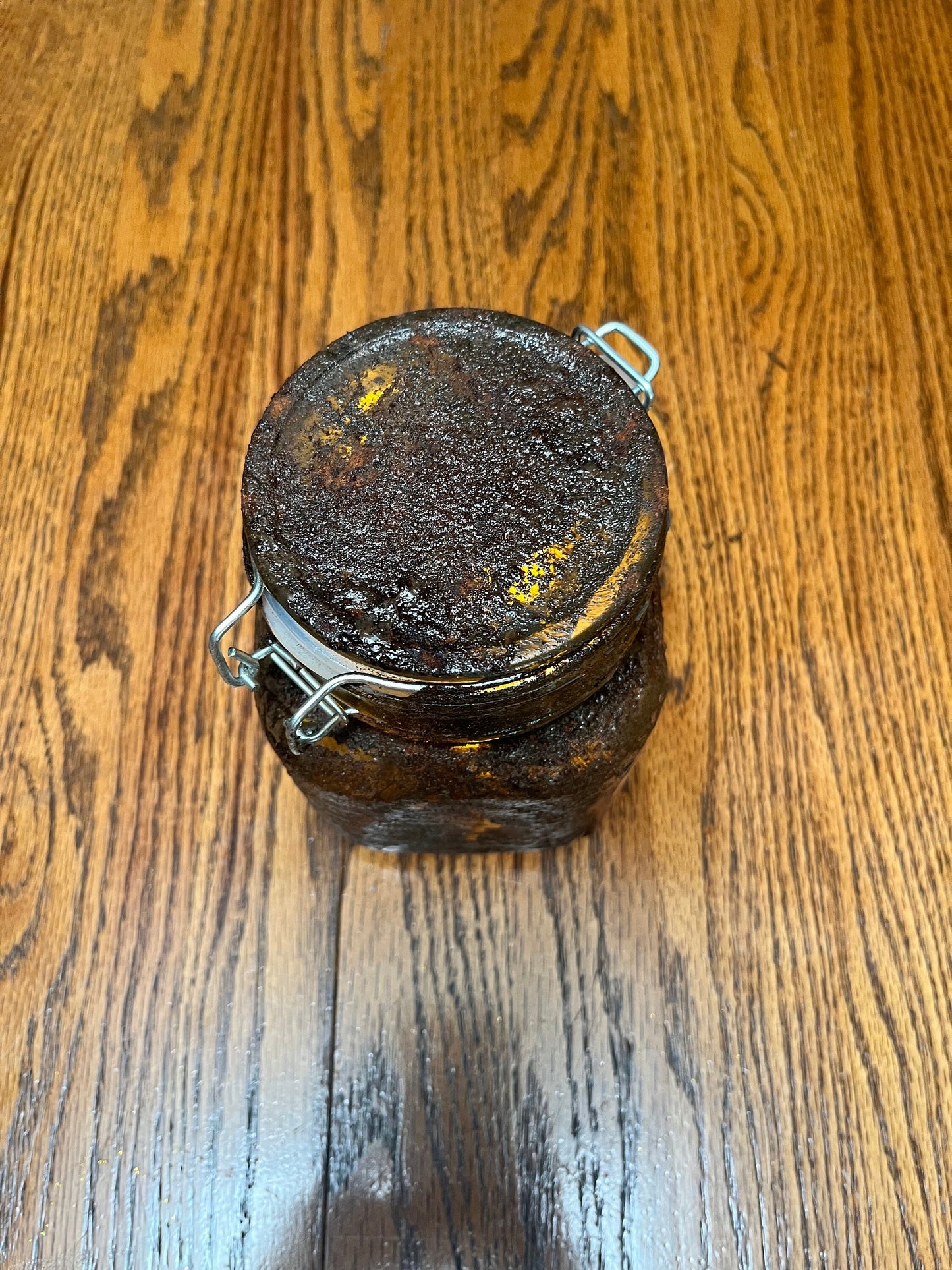 Rustic Grungy Sweet Butter Jar | Distressed Light for Pantry Storage & Spice Decor