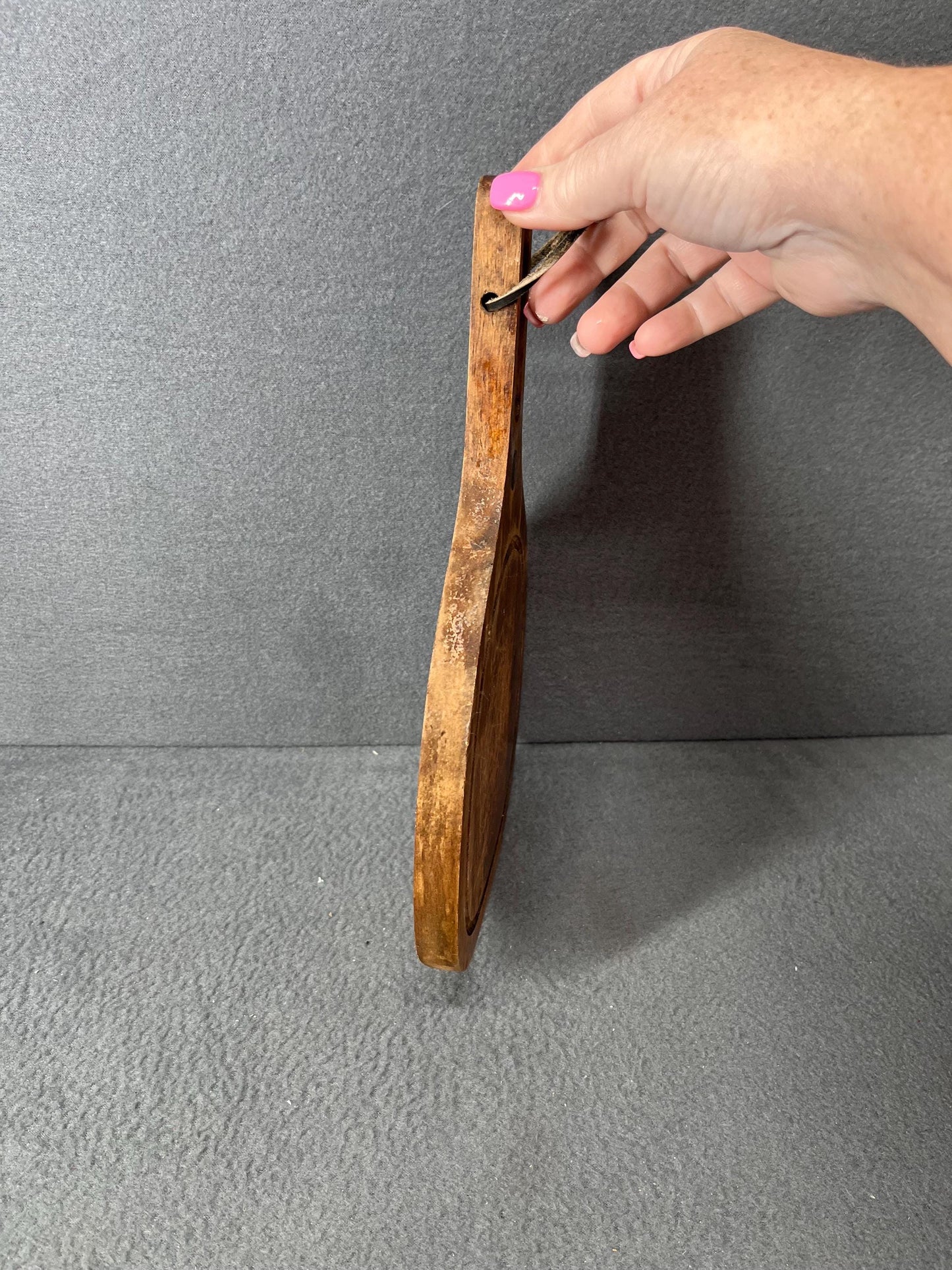 Walnut Cheese Board 12” x 7” Vintage JK Adams Serving Tray Brown Wood Charcuterie Platter