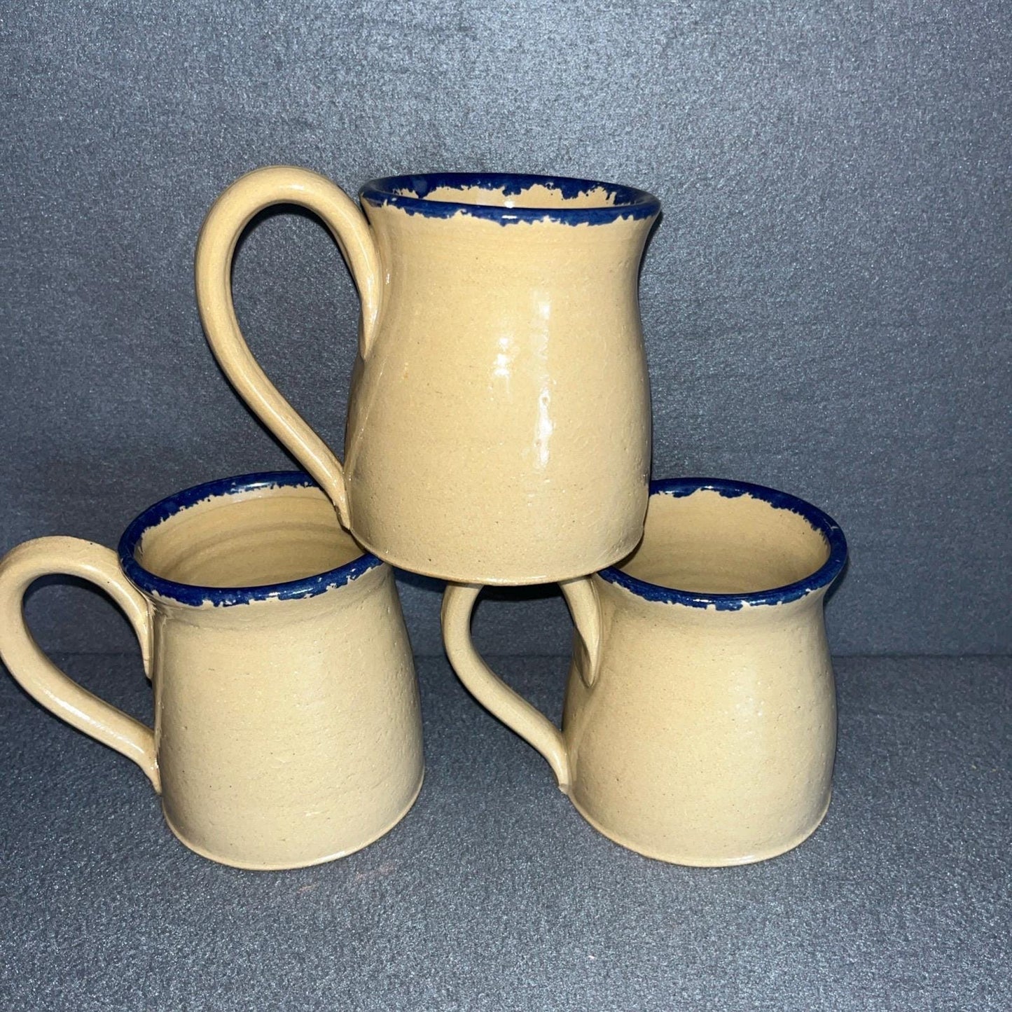 Judy Goodwin Signed Hand-Painted Snowman Mugs – Set of 3, Collectible Winter Drinkware, Cozy Holiday Gift Idea