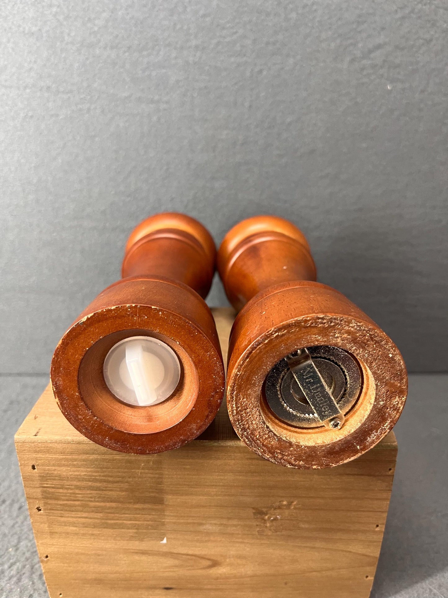 Wood Salt and Pepper Shakers Set | Rustic Kitchen Decor | Eco-Friendly Spice Dishes for Home Cooking & Dining