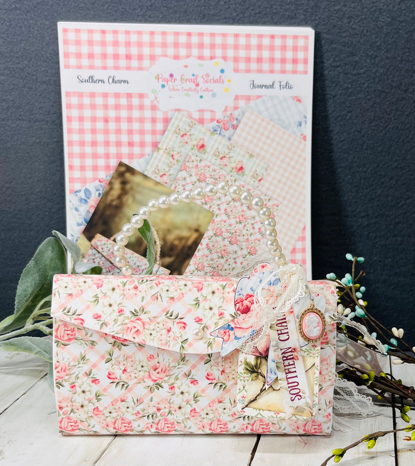 Southern Charm Paper Craft DIY Kit – Vintage-Inspired Southern junk journal Project