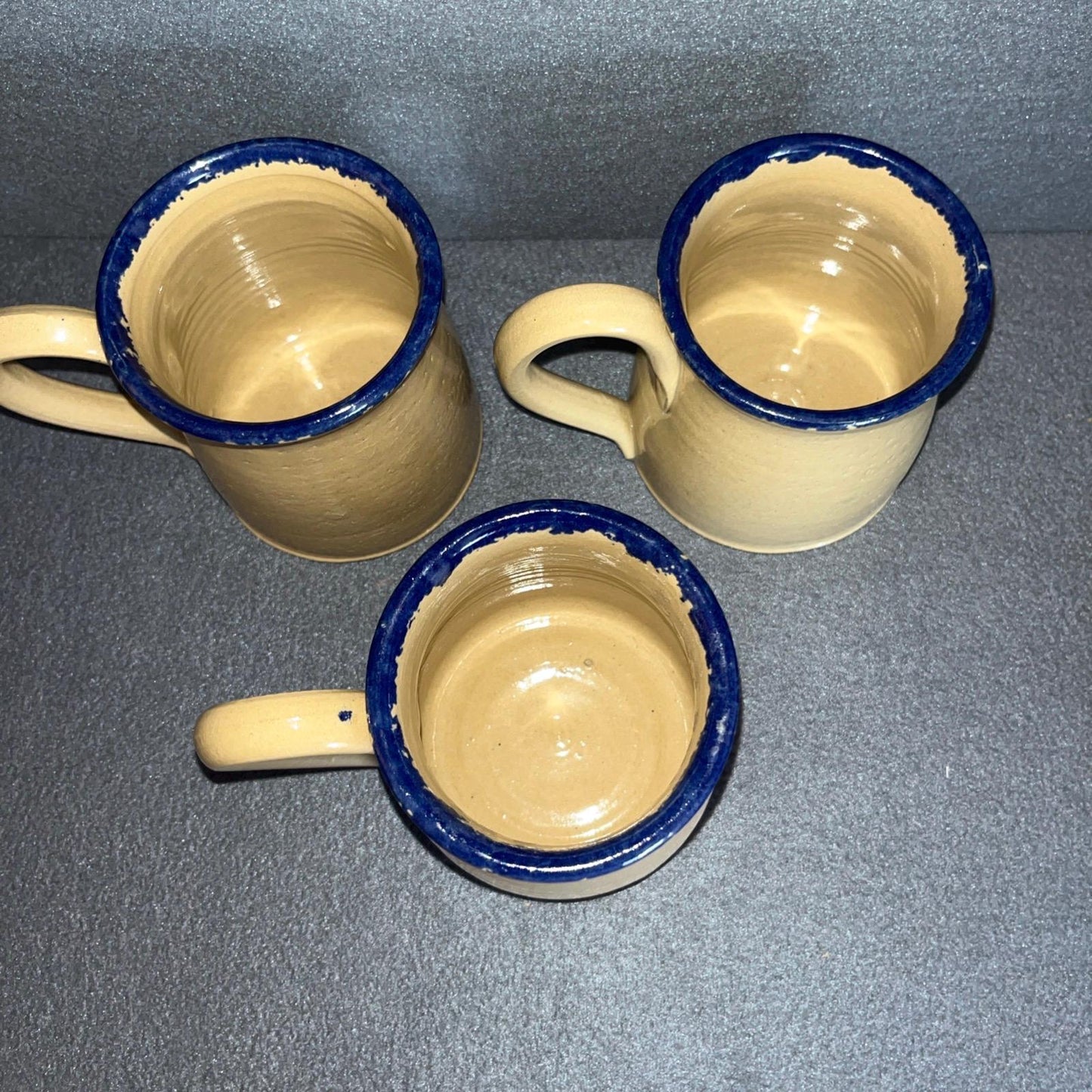 Judy Goodwin Signed Hand-Painted Snowman Mugs – Set of 3, Collectible Winter Drinkware, Cozy Holiday Gift Idea