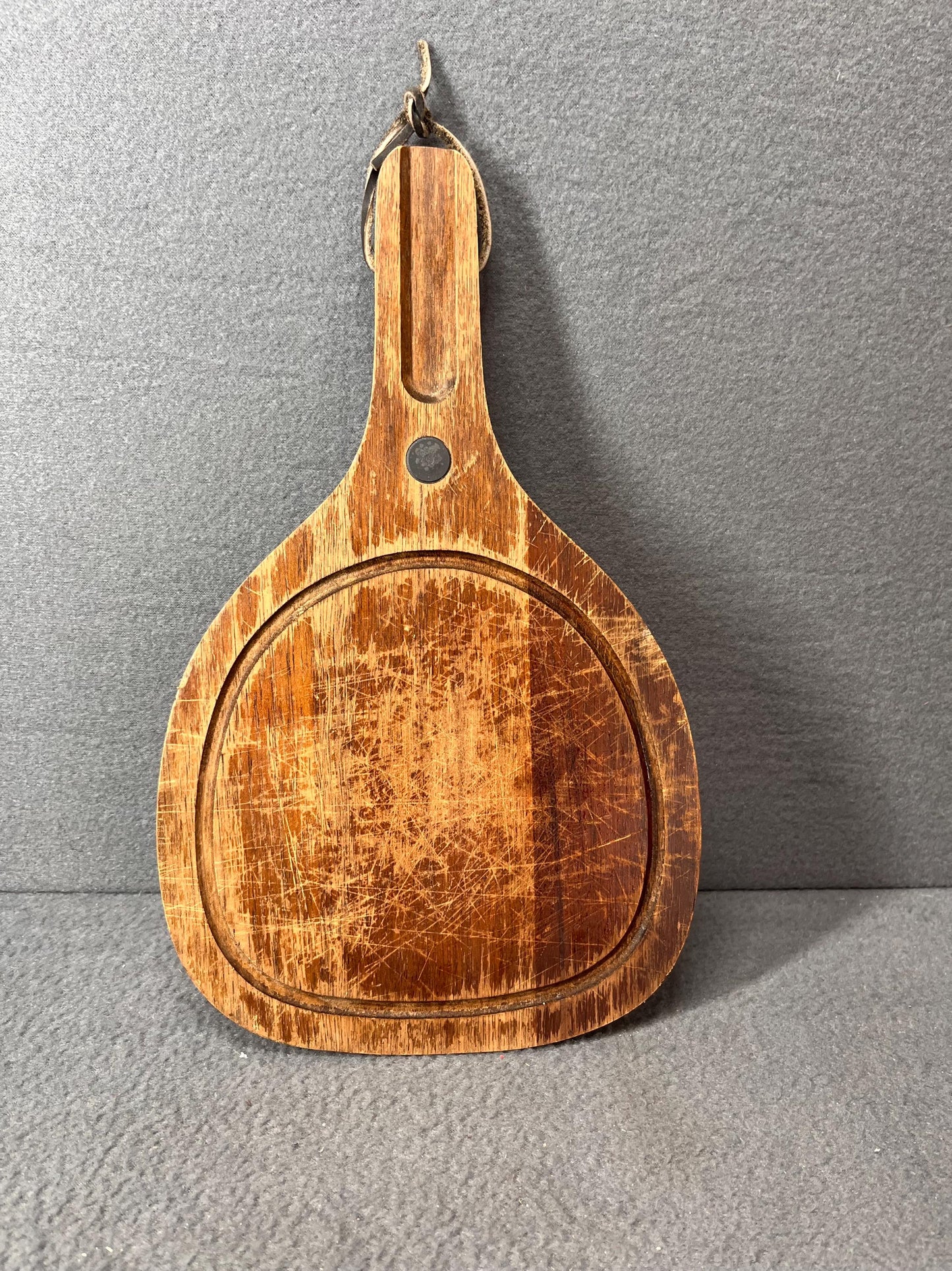 Walnut Cheese Board 12” x 7” Vintage JK Adams Serving Tray Brown Wood Charcuterie Platter