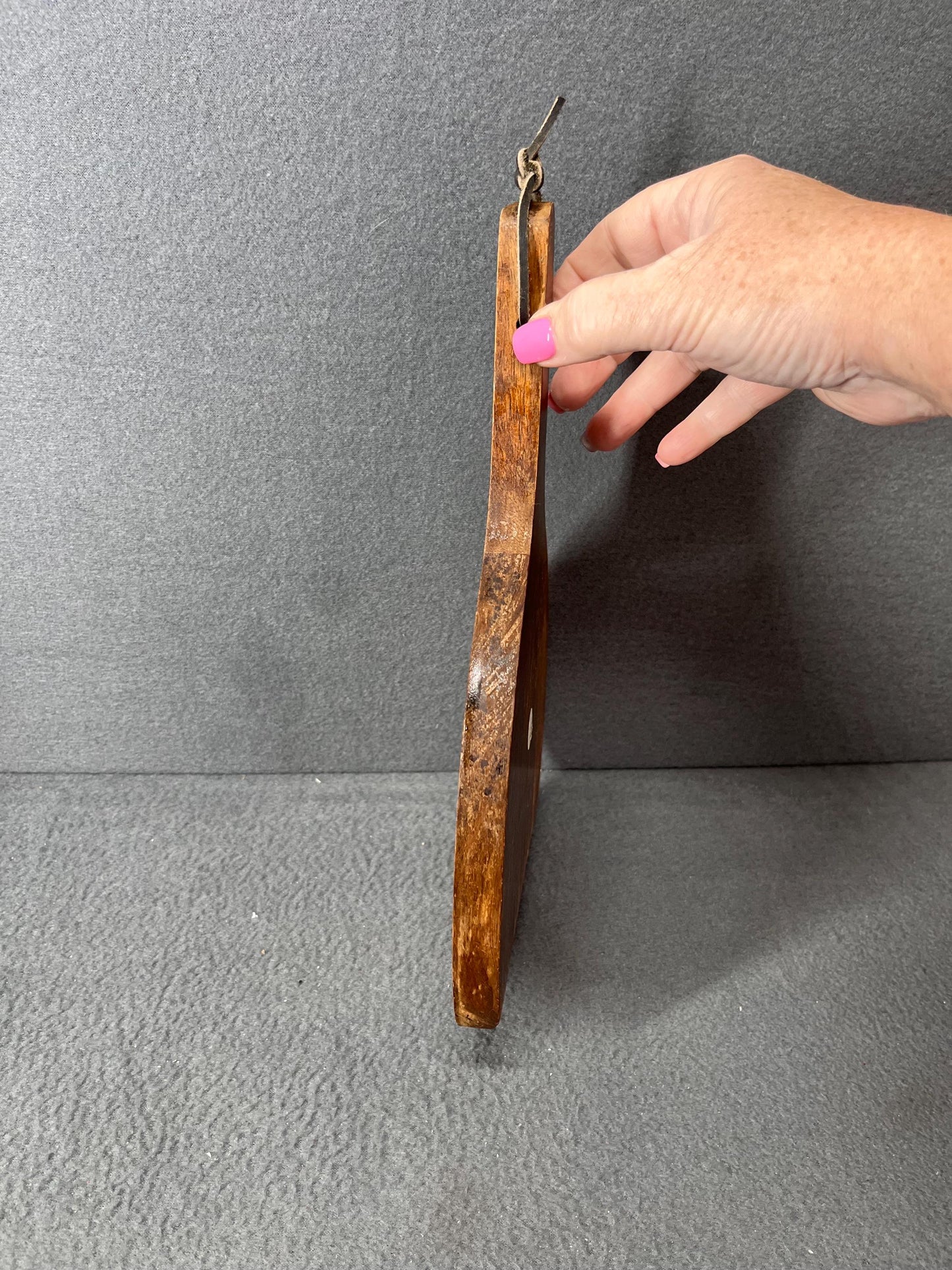 Walnut Cheese Board 12” x 7” Vintage JK Adams Serving Tray Brown Wood Charcuterie Platter